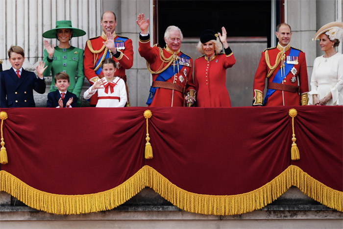 What are they saying? Lipreader is Trooping the Colour! Charles III and Queen Consort Camilla on Buckingham Palace Balcony - used with permission by Lipreader.