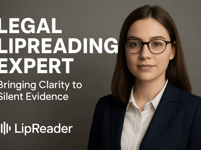 Legal Lipreading Expert – Bringing Clarity to Silent Evidence