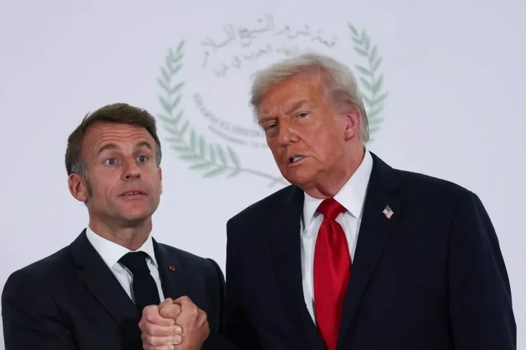 Lip reader exposes Trump’s ‘five-word threat’ to Macron during handshake