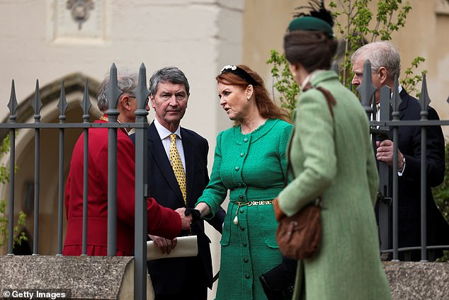 Andrew’s desperation to flaunt his ‘blue-blood’ superiority over royal rival Sir Tim Laurence on Easter Sunday, according to body language expert