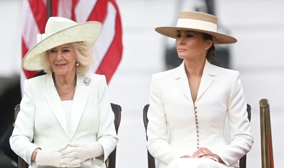 Queen Camilla's private joke to Melania Trump exposed by lip reader