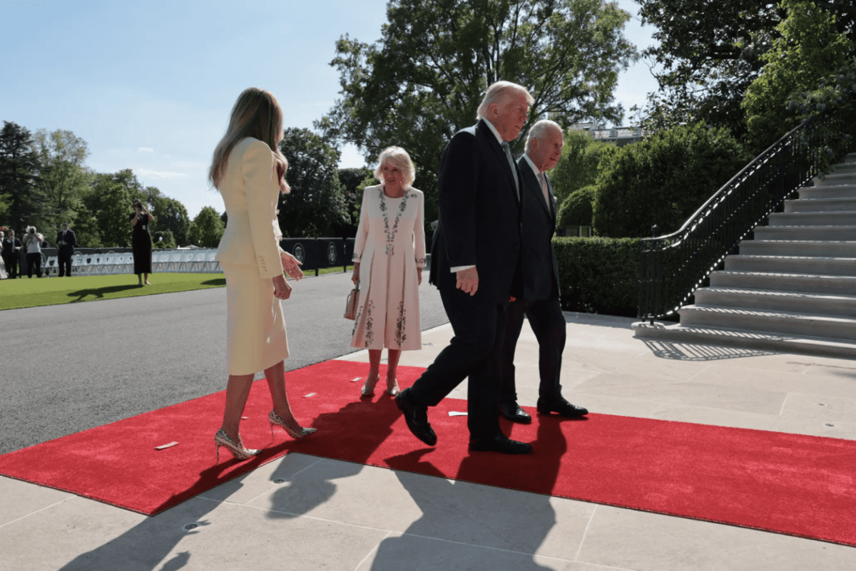 Here’s what President Trump said to King Charles III after royals arrived at White House, lip reader suggests