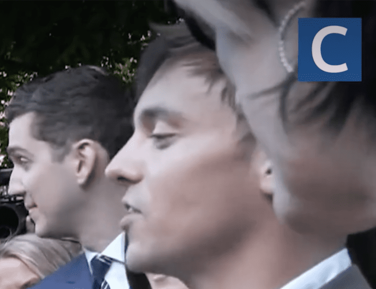 King Charles and Tom Daley caught up over their shared love of knitting at a garden party in Washington