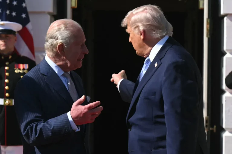 DON HIS MIND Trump’s chilling three-word Putin warning to King Charles picked up by lip reader as pair meet at White House