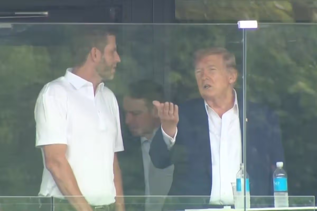 Trump seen by lip reader saying 'I got all this stress' over 'son Barron experimenting'