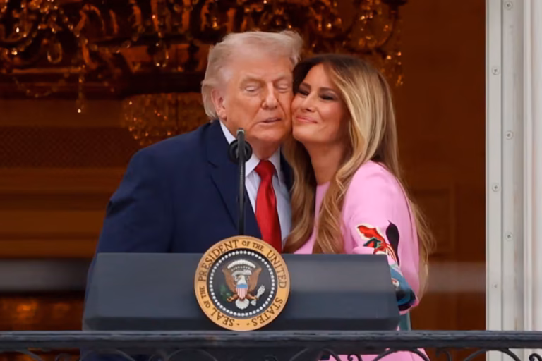 Melania back at Trump’s side as choice words for husband revealed by lip reader after skipping China trip