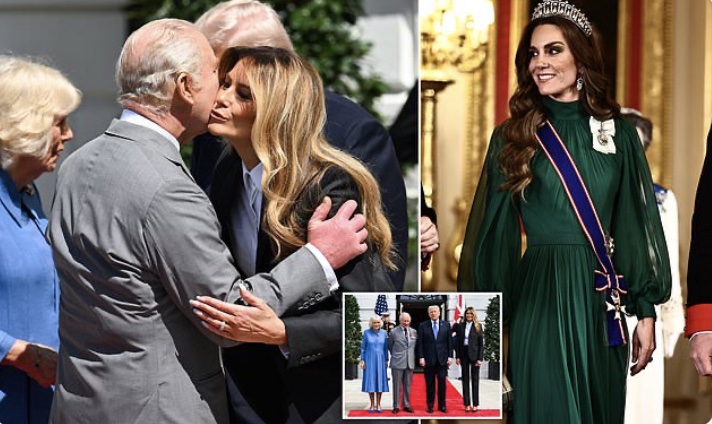 Melania’s heartfelt farewell message to Kate revealed as Trump sends King Charles and Queen Camilla back to the UK with an ‘invitation’