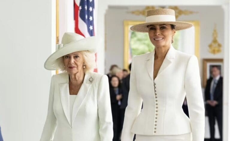 Queen Camilla’s weather quip to Melania Trump revealed by lip reader