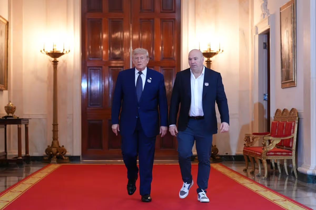 Donald Trump and Dana White at the White House