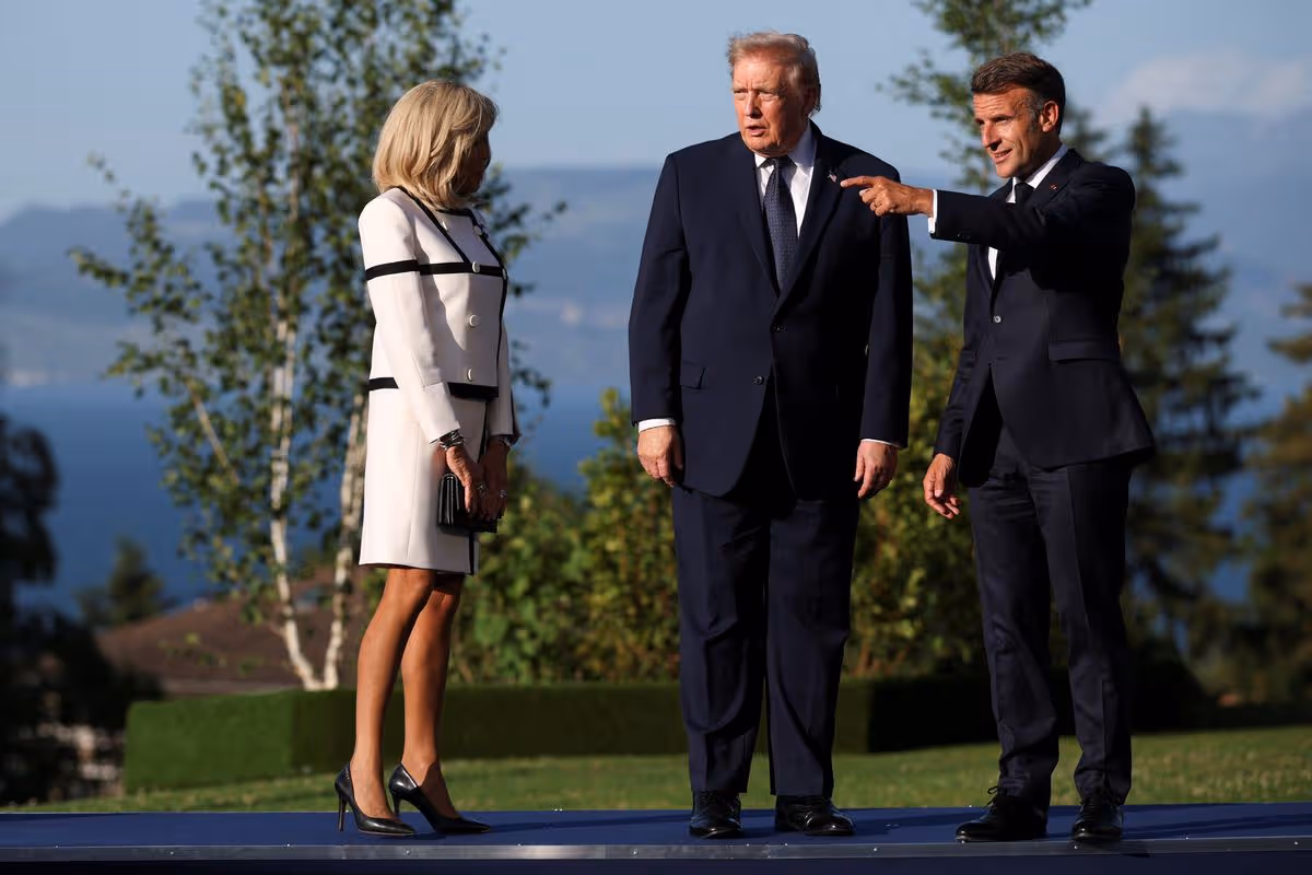 Brigitte Macron, Donald Trump, President Macron