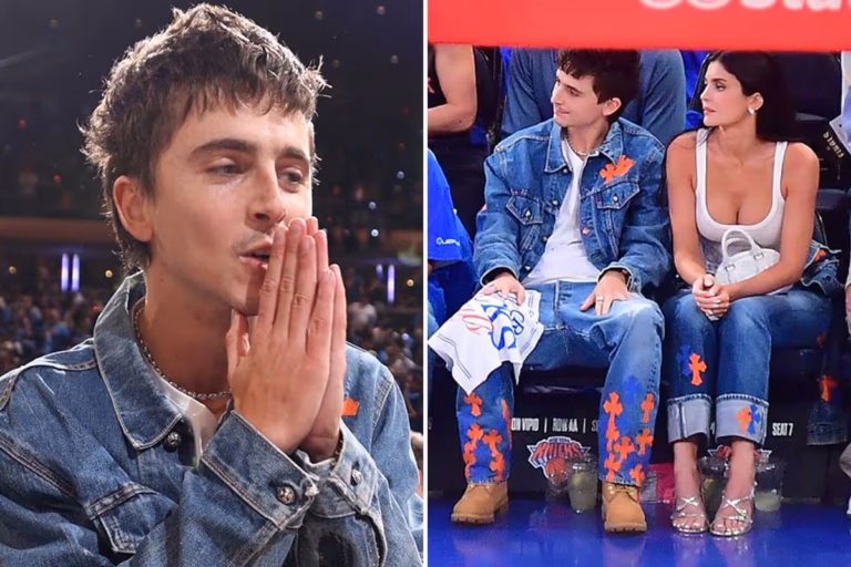 Kylie Jenner giggles as Timothée Chalamet makes cheeky quip at NBA Finals