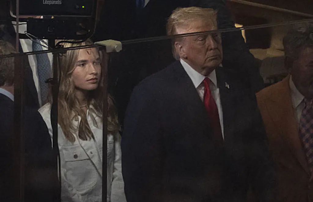 Donald Trump and Granddaughter Kai