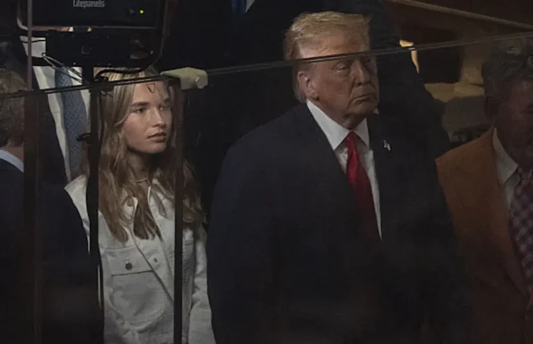 Trump’s granddaughter Kai has been accused of editing video after grandfather Donald Trump was booed during NBA finals