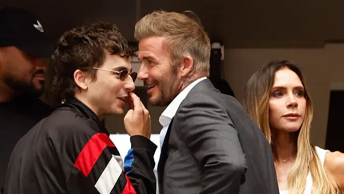 David Beckham makes cheeky comment to Timothée Chalamet during unexpected World Cup meet-up