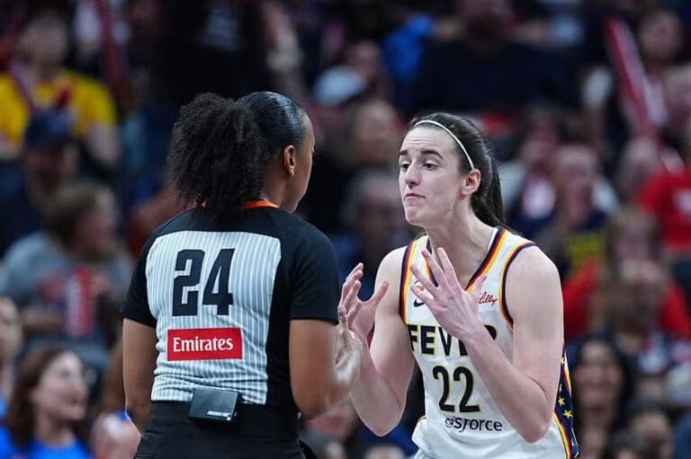 Lip reader works out what Caitlin Clark said in furious outburst at official